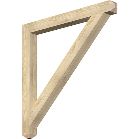 Ekena Millwork Traditional Craftsman Rough Sawn Bracket, Douglas Fir, 4"W x 44"D x 44"H BKT04X44X44TRA04RDF